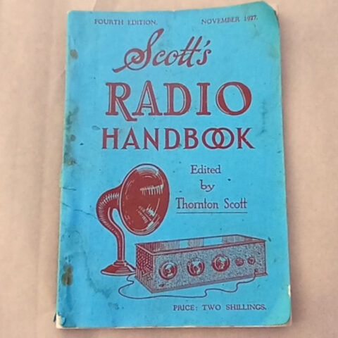 1927 Scott’s Radio Handbook by Thornton Scott Fourth Edition (BKM-006)