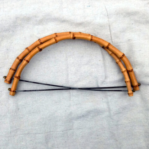 Vintage Real Bamboo Handbag Handles x2 (MIS-013)