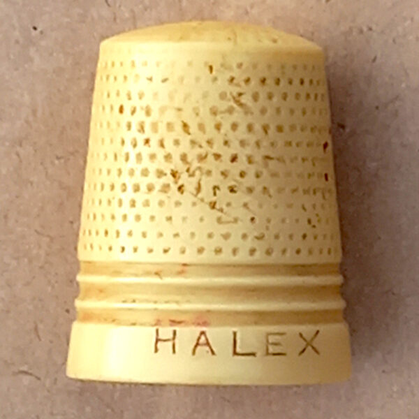 Vintage HALEX Celluloid Thimble (MIS-014)