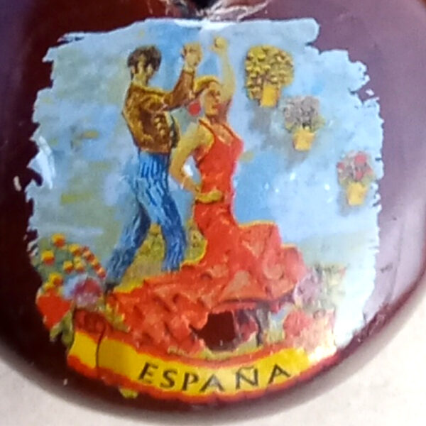 Vintage Genuine Spanish Flamenco Dance Castanets Pair (REC-017) - Image 2