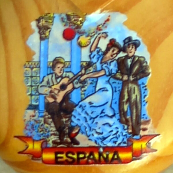 Vintage Genuine Spanish Flamenco Dance Castanets Pair (REC-018) - Image 2