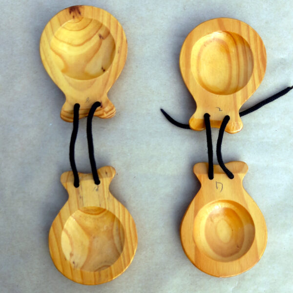 Vintage Genuine Spanish Flamenco Dance Castanets Pair (REC-018) - Image 4