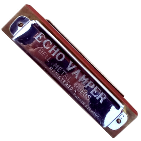 Harmonica Hohner Echo Vamper Bell Metal Reeds Key of C (REC-019)