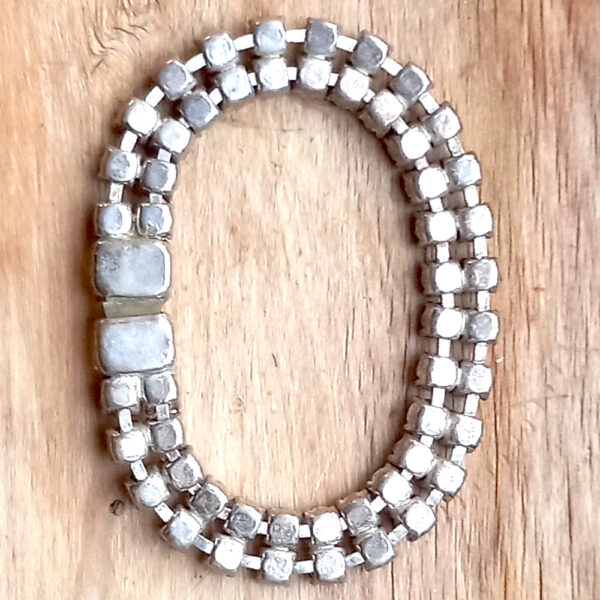 Vintage Double-Row Rhinestone (Strass) Bracelet (VCAJ-026) - Image 7