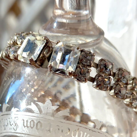 Vintage Double-Row Rhinestone (Strass) Bracelet (VCAJ-026)