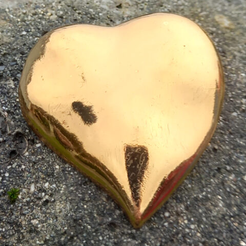 Vintage Yves St Laurent Heart Brooch and Pendant (VCAJ-040)