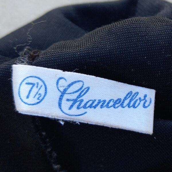 Vintage Gloves Black size 7 1/2 by Chancellor (VINA-010) - Image 3