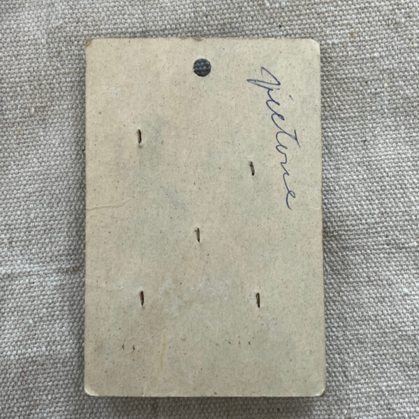 9mm Vintage Costumakers Buttons White/Yellow On Card x5 (BUT-022) - Image 3