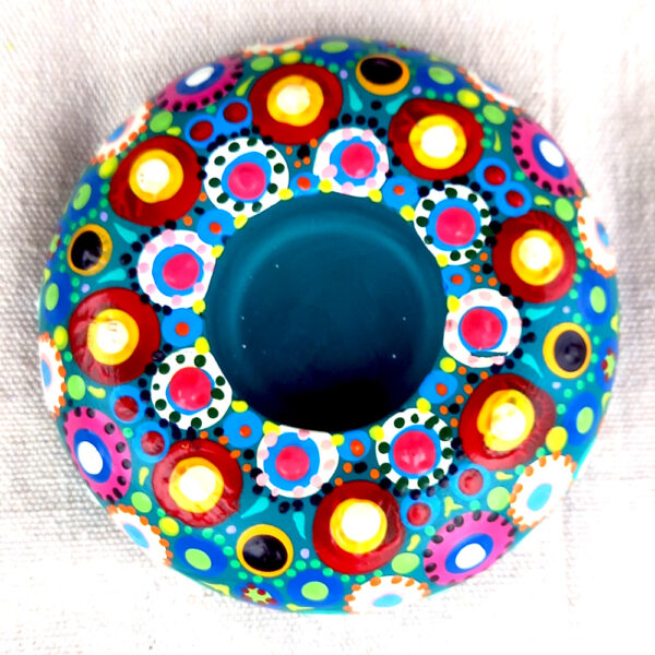 Two Concrete Tealight Blank for Dot Painting Mandalas (CWWB-001) - Image 2