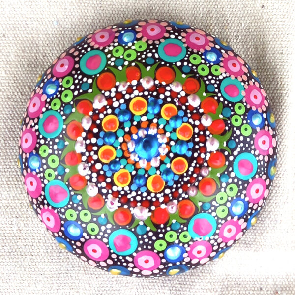 Two Concrete Stones Blank 95mm for Dot Painting Mandalas (CWWB-002) - Image 3