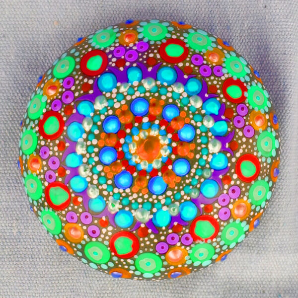 Four Concrete Stones Blank for Dot Painting Mandalas (CWWB-006) - Image 3