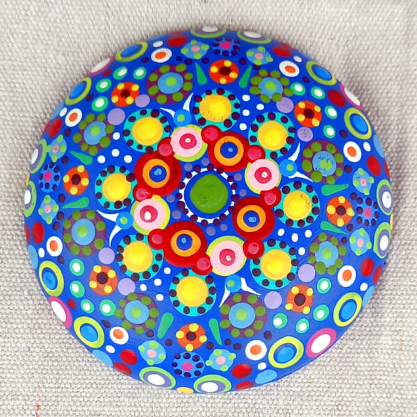 Two Concrete Stones Blank 115mm for Dot Painting Mandalas (CWWB-003) - Image 3
