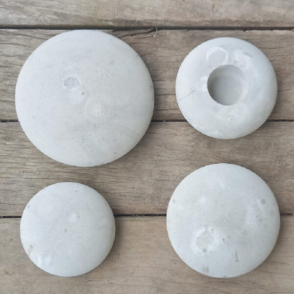 Four Concrete Stones Blank for Dot Painting Mandalas (CWWB-006)