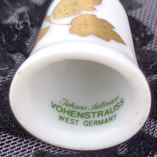 Vintage Porcelain Thimble Johann Seltmann Vohenstrauss (MIS-017) - Image 2