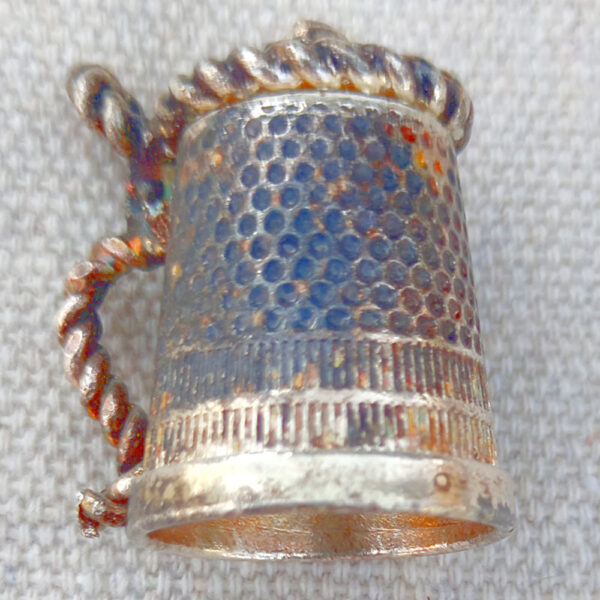 Jungfraujoch Vintage Metal Thimble Shaped Like German Beer Stein (MIS-018) - Image 2