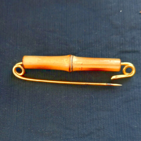 Vintage Bamboo Kilt Pin or Wool Jacket Pin (MIS-021)
