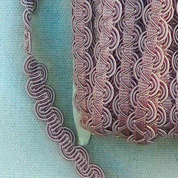 Gimp Upholstery Braid Trim Vintage Pink (UB-023) sold by the meter - Image 2