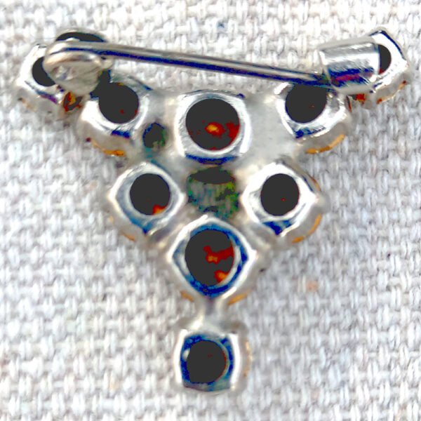 Small Vintage Rhinestone Brooch (VCAJ-048) - Image 2