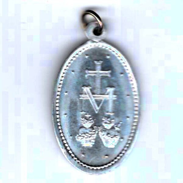 Vintage Religious Miraculous Aluminum Devotional Pendant (VCAJ-051) - Image 2