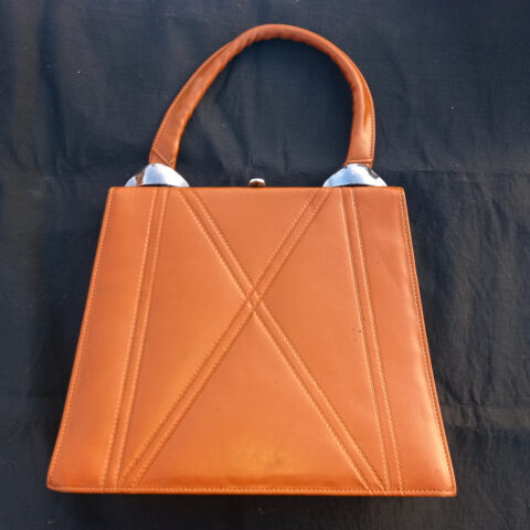 Vintage Vinyl Purse Windsor Tan by Chancellor (VCBA-004)