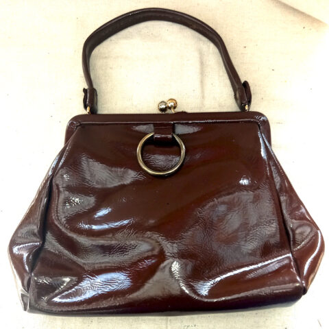 Vintage Vinyl Purse Brown (VCBA-009)