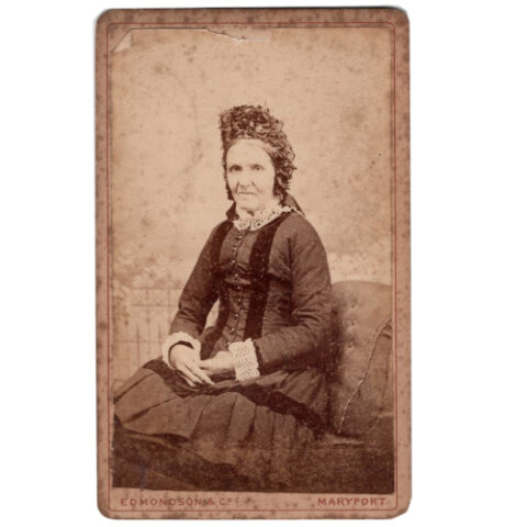 CdV of an Older Woman Sitting by Edmondson & Co (ANPH-001)
