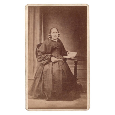 CdV of an Older Woman Sitting by T D Nettleton (ANPH-002)
