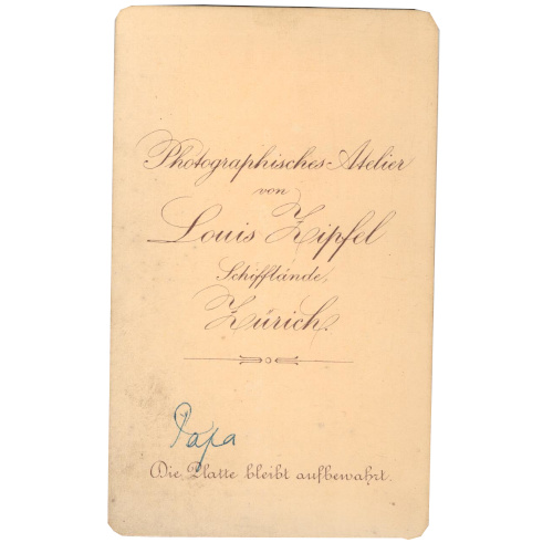 CdV of a Middle Aged Man by Louis Zipfel Zürich (ANPH-011) - Image 2