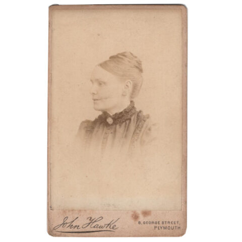 CdV of Middle Aged Woman by John Hawke Plymouth (ANPH-015)