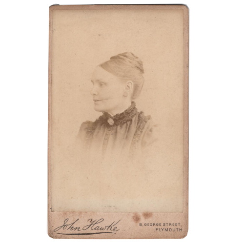 CdV of Middle Aged Woman by John Hawke Plymouth (ANPH-015)