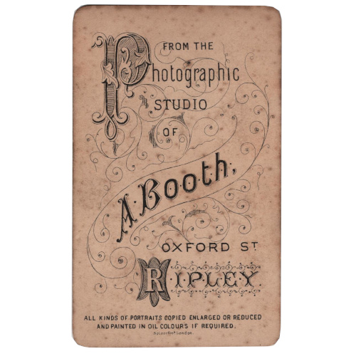 CdV of Young Man with Top-Hat by A Booth Ripley (ANPH-016) - Image 2