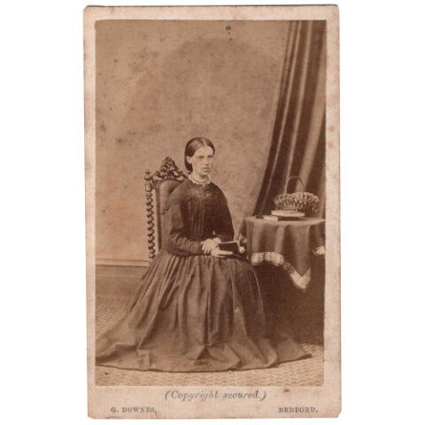 CdV of a Young Woman Sitting by G Downes (ANPH-019)