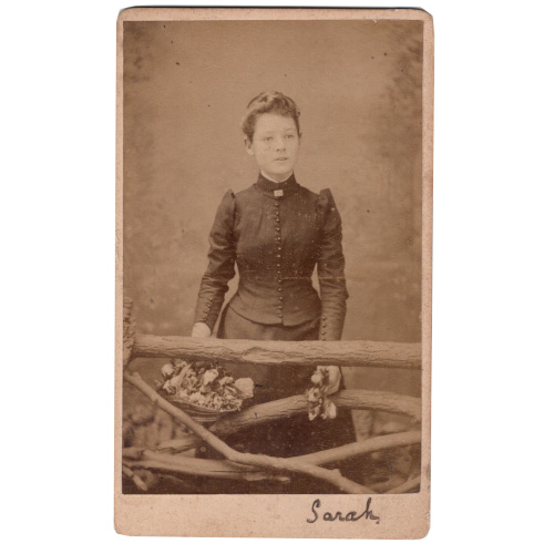 CdV Young Woman Standing by Lawrence Lowe St John's Wood (ANPH-020)