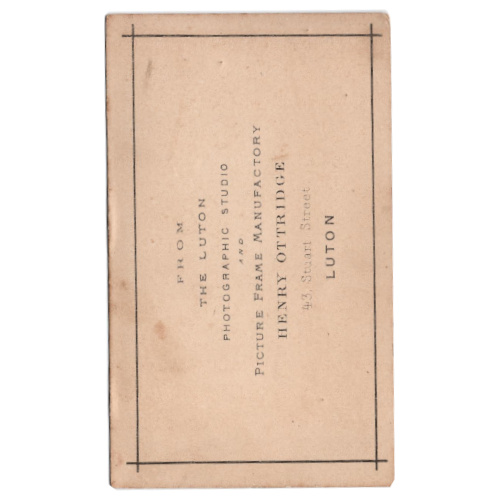 CdV of a Young Woman Standing by Henry Ottridge Luton (ANPH-031) - Image 2