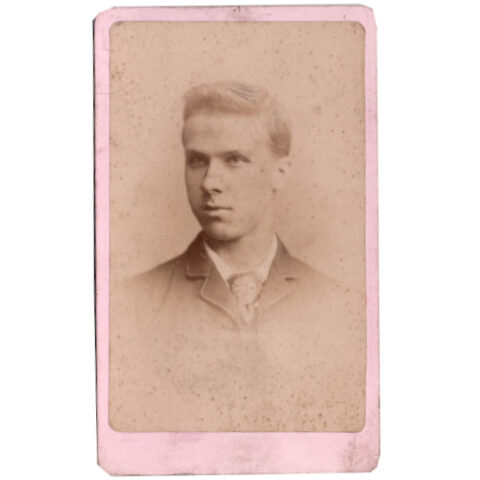 CdV of a Young Man by Female Photographer M Le Tourneux Salford (ANPH-034)