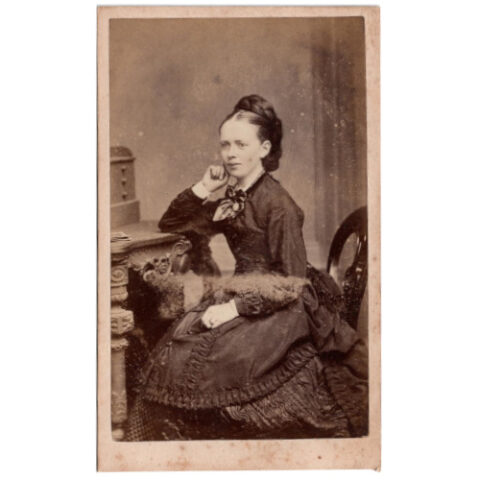 CdV of a Young Woman Sitting by Charles Reid (ANPH-035)
