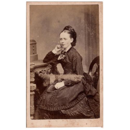 CdV of a Young Woman Sitting by Charles Reid (ANPH-035)