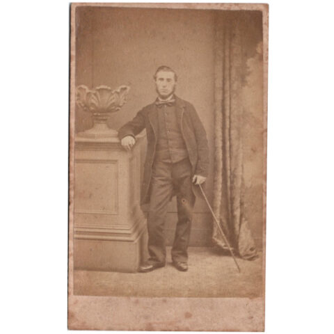 CdV of Young Man by G Harwood Shoreditch (ANPH-038)