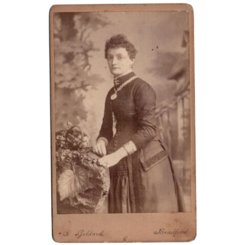CdV of a Young Woman Standing by A Geldard Bradford (ANPH-042)