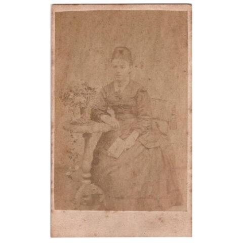 CdV of a Young Woman Sitting by J G Alsford Plymouth (ANPH-044)