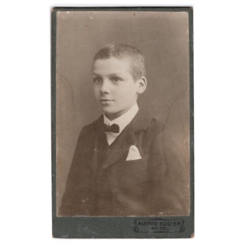 CdV of a Boy by Alfred Kugler Basel (ANPH-045)
