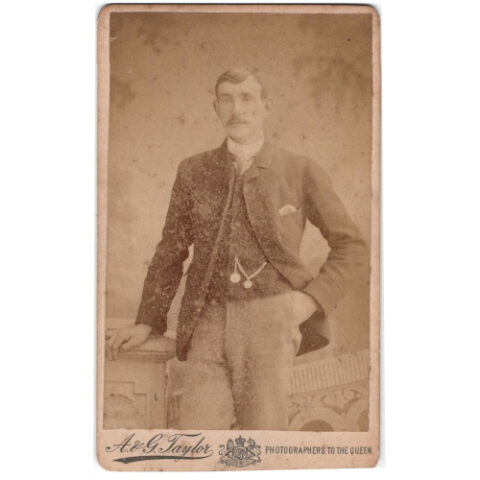 CdV of a Man Standing by A & G Taylor Carlisle (ANPH-048)