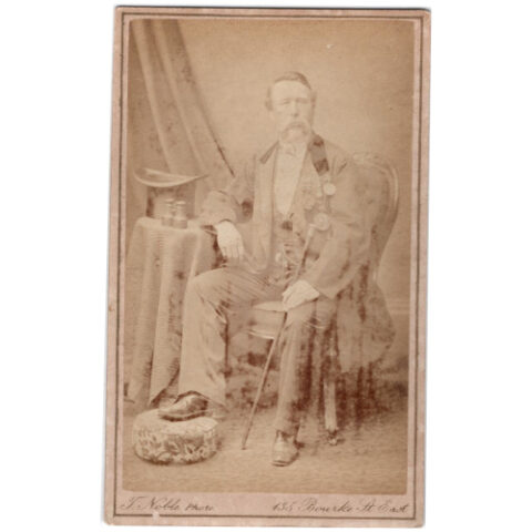 CdV of a Man Sitting by T Noble Melbourne (ANPH-063)