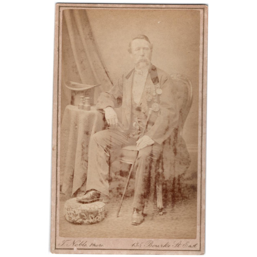 CdV of a Man Sitting by T Noble Melbourne (ANPH-063)
