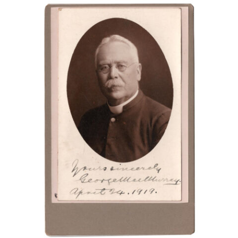 Cabinet Card of Christopher George MacMurray taken 1919 (ANPI-001)