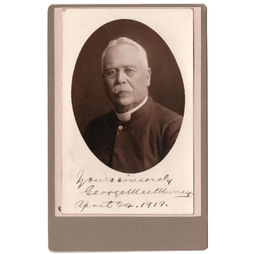 Cabinet Card of Christopher George MacMurray taken 1919 (ANPI-001)
