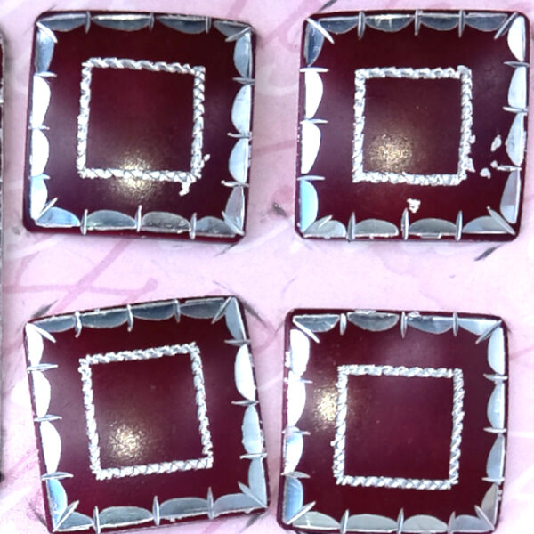 Vintage Metal Belt Buckle with 6 Matching Buttons (BB-053) - Image 3