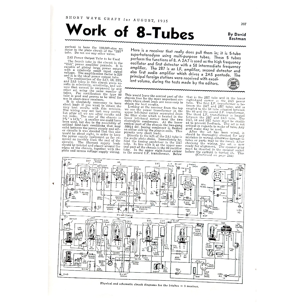 1935 The Radio Experimenter's Magazine "Short Wave Craft" (BKM-011) - Image 3