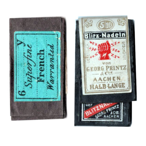 Antique Sewing Needles “Blitz-Nadeln” + Superfine French (MIS-023)