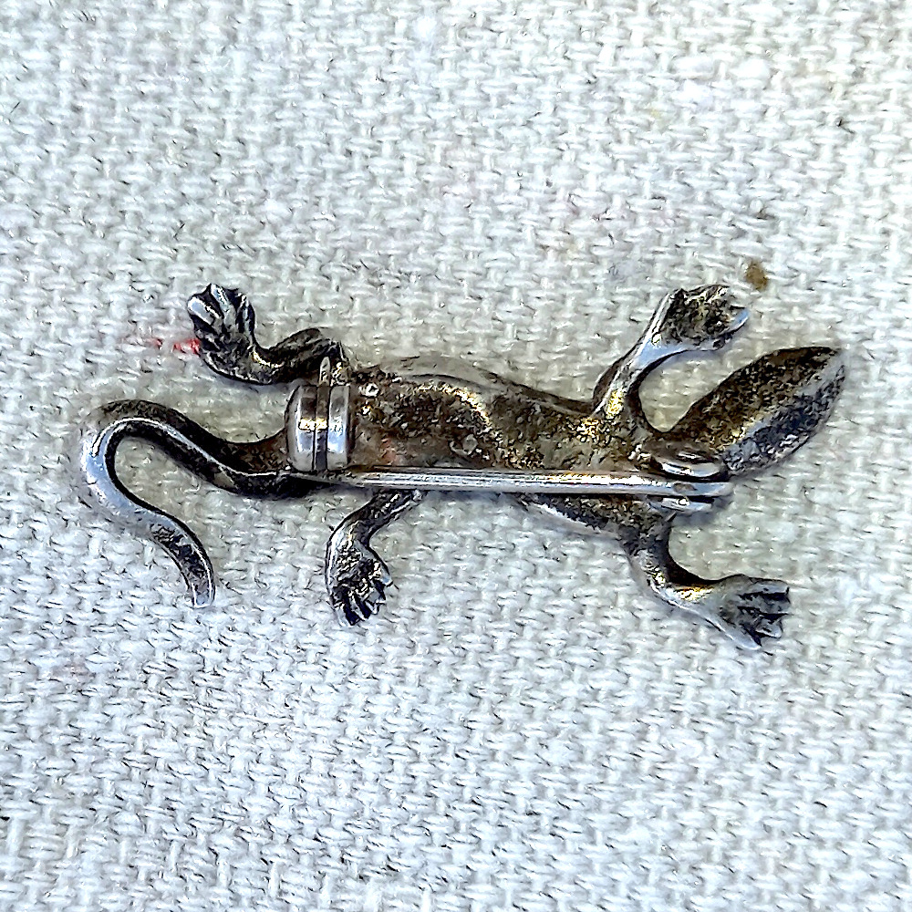 1960s Marcasite Lizard Brooch (VCAJ-066) - Image 2